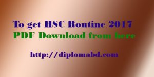 HSC Routine 2017