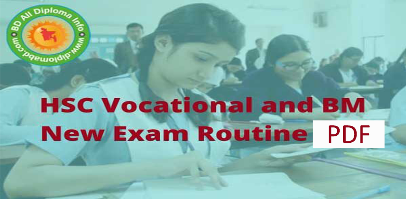 HSC Vocational exam Routine