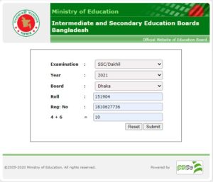 SSC result Dhaka board 2022